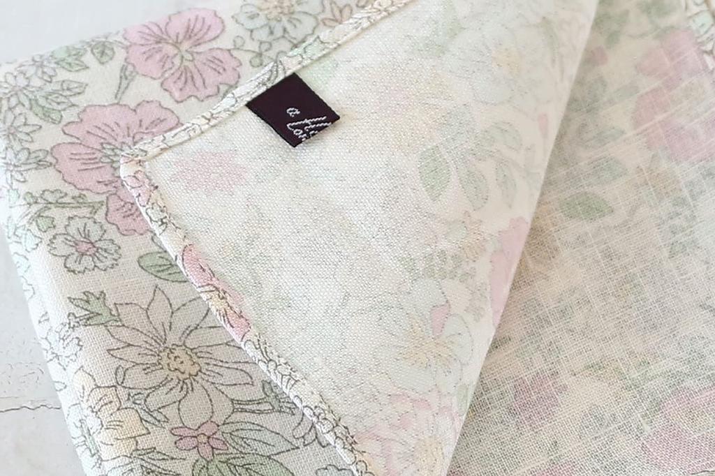 DDintex FLORET LONDON Cloth 02, Flanders Linen, Emily, Pink, 45x45cm [Liberty Print]