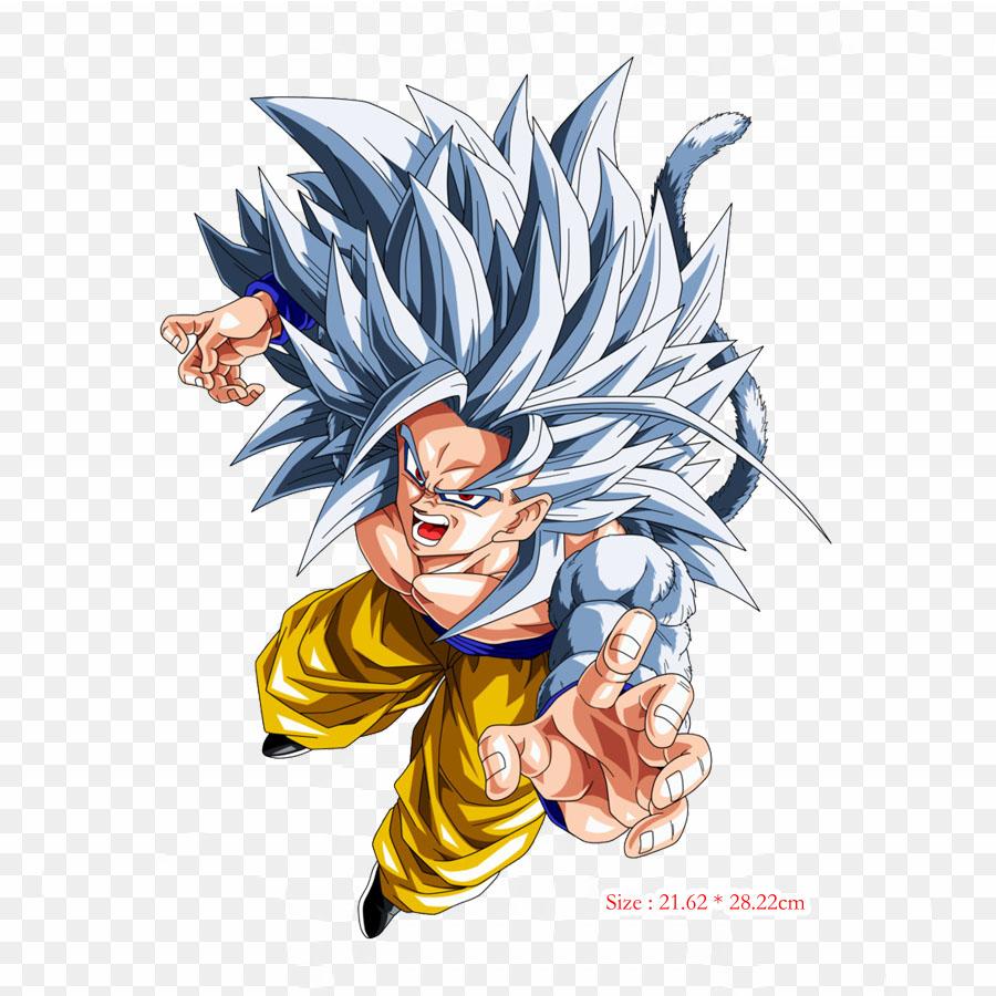 Patches For Clothes Bag Iron On Thermal Stickers Goku Ssj 3 Goku Goten Pattern Washable Heat Transfer