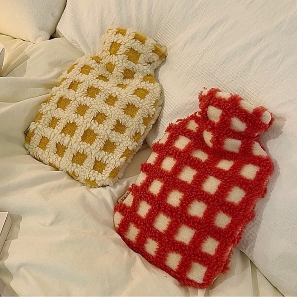 Thickened Warm Water Bag Water Filled Hand Warmer Foot Warmer Detachable Warm Handbag  Winter