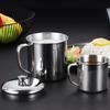 With Handle Stainless Steel Cup Supplies 1pc Water Camping Drinking Mug