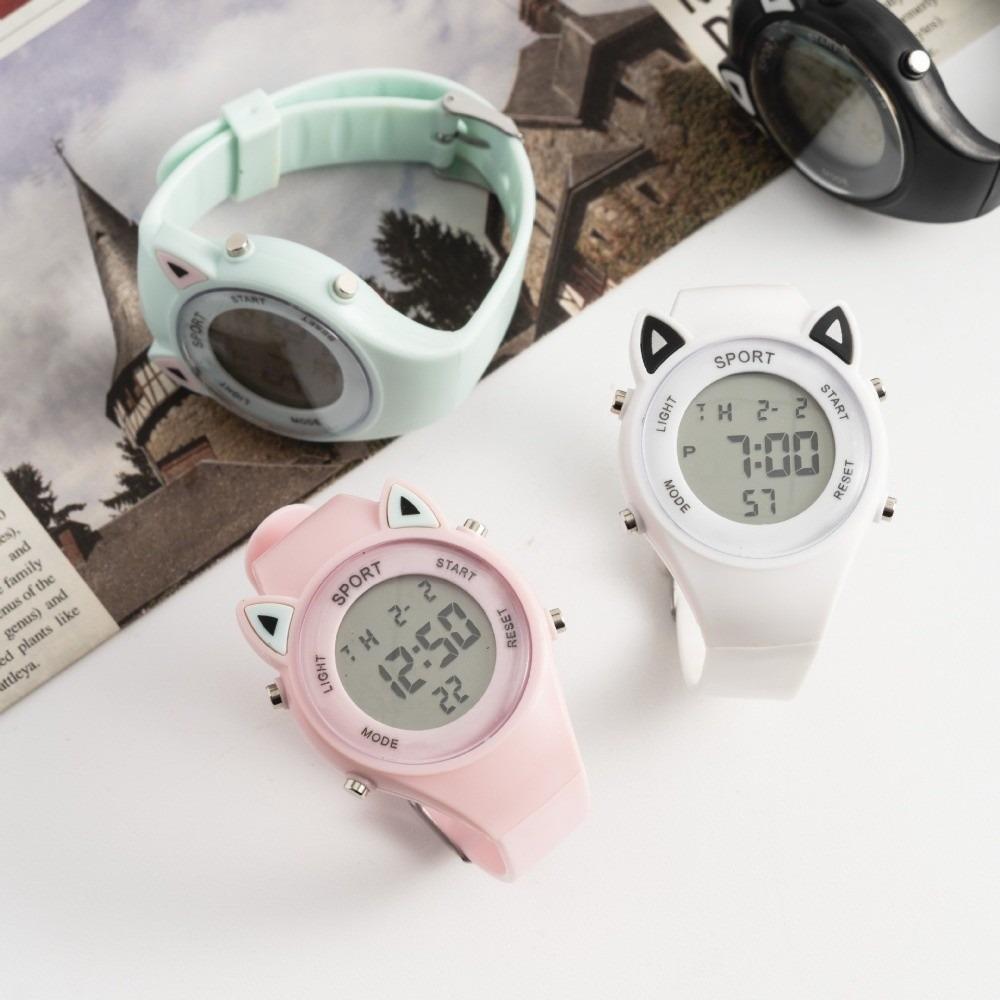 Comfortable Kids Watch with Bracelet Sports Electronic Watch Cute Children's Watch for Students