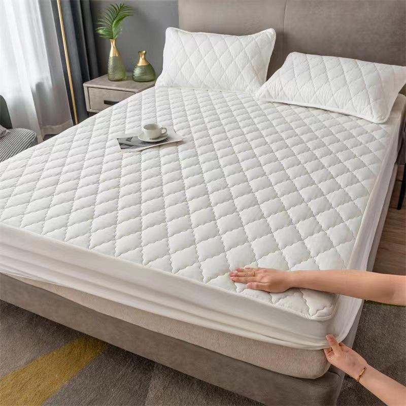 Super Waterproof Bed Fitted Sheet Thicken Mattress Cover Anti-slip Bedspread Quilted Bed Cover Mattress Protector For Home(No Pillowcase)