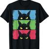 Любитель кошек, Ворчливый черный котенок, Кошачья мама, Кошачий папа Футболка(5)