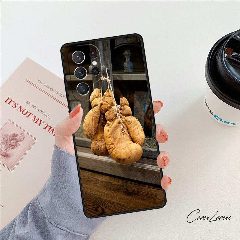 Чехол для телефона с боксером в боксерских перчатках Для Samsung Galaxy S24 S25 S23 S22 Ultra Note 10 20 Plus S20 S21 FE Чехол