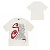 Short Sleeve T-Shirt Couples Street Style Letter Print Loose Fit Breathable Top