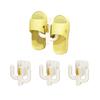 Wall-mounted shoe rack white no drilling required 4PCS