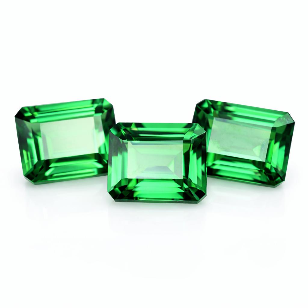 30.20 Ct Natural Tsavorite Garnet Loose Gemstones A Quality Green Emerald Shape
