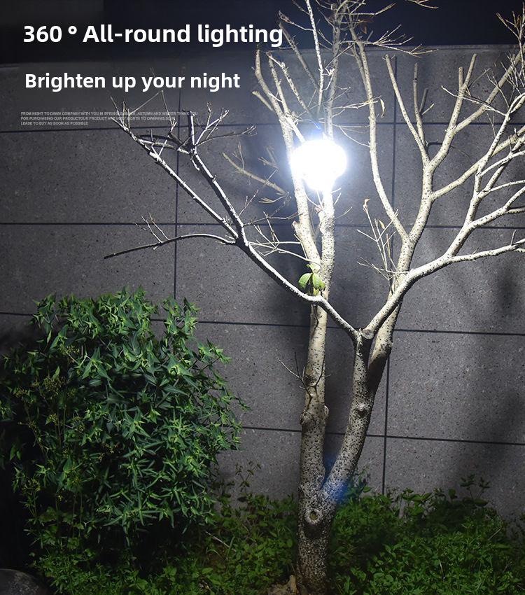 Светодиодный суперяркий уличный светильник на солнечных батареях - энергосберегающая лампа для ночных торговых палаток и кемпинга