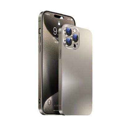 IPhone 16 Титановый Гальванизированный Нано-применимый Чехол для Мобильного Телефона Apple 15 PROMAX 14 Матовый 13 Оригинальная Пленка для Объектива