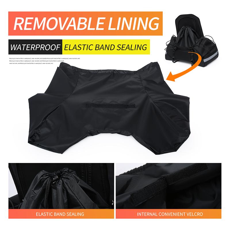 56-75 л Мотоциклетная водонепроницаемая сумка на хвост Дорожная уличная сухая сумка-ролл для багажа Мотоциклетный багажный рюкзак Сумка на сиденье мотоцикла