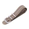 Replacement Ultra Stretch Nylon NATO Strap for 22mm Khaki White [MOD] Watches, Wide,