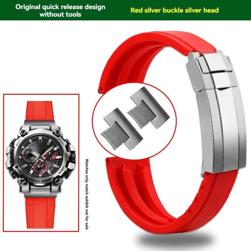 Для Высококачественные часы G-SHOCK Casio серии MTG-B3000 спортивные водонепроницаемые силиконовые часы с выступающей металлической головкой складная застежка