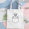 Alien Shopping Bag Jute Bag Grocery Bolsa Shopper Shopping Reusable Bag Reusable Net Sac Tissu