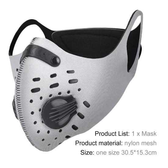 Daydreamer Спорт на открытом воздухе Пылезащитный фильтр против дымки PM2.5 Крышка для рта и лица с клапаном