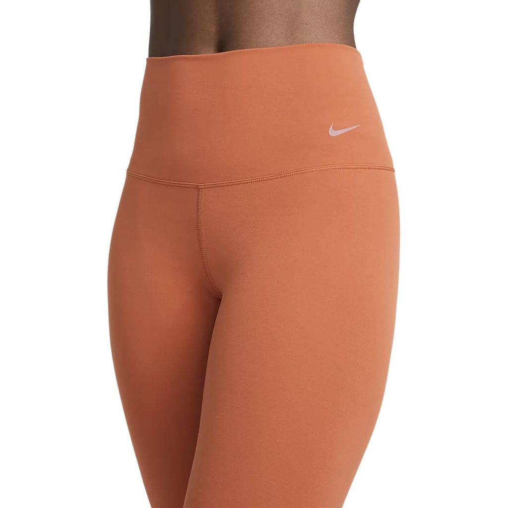 Nike Спортивные длинные брюки с принтом логотипа, облегающие, однотонные, женские, цвет Восход-Красный DQ6016-825