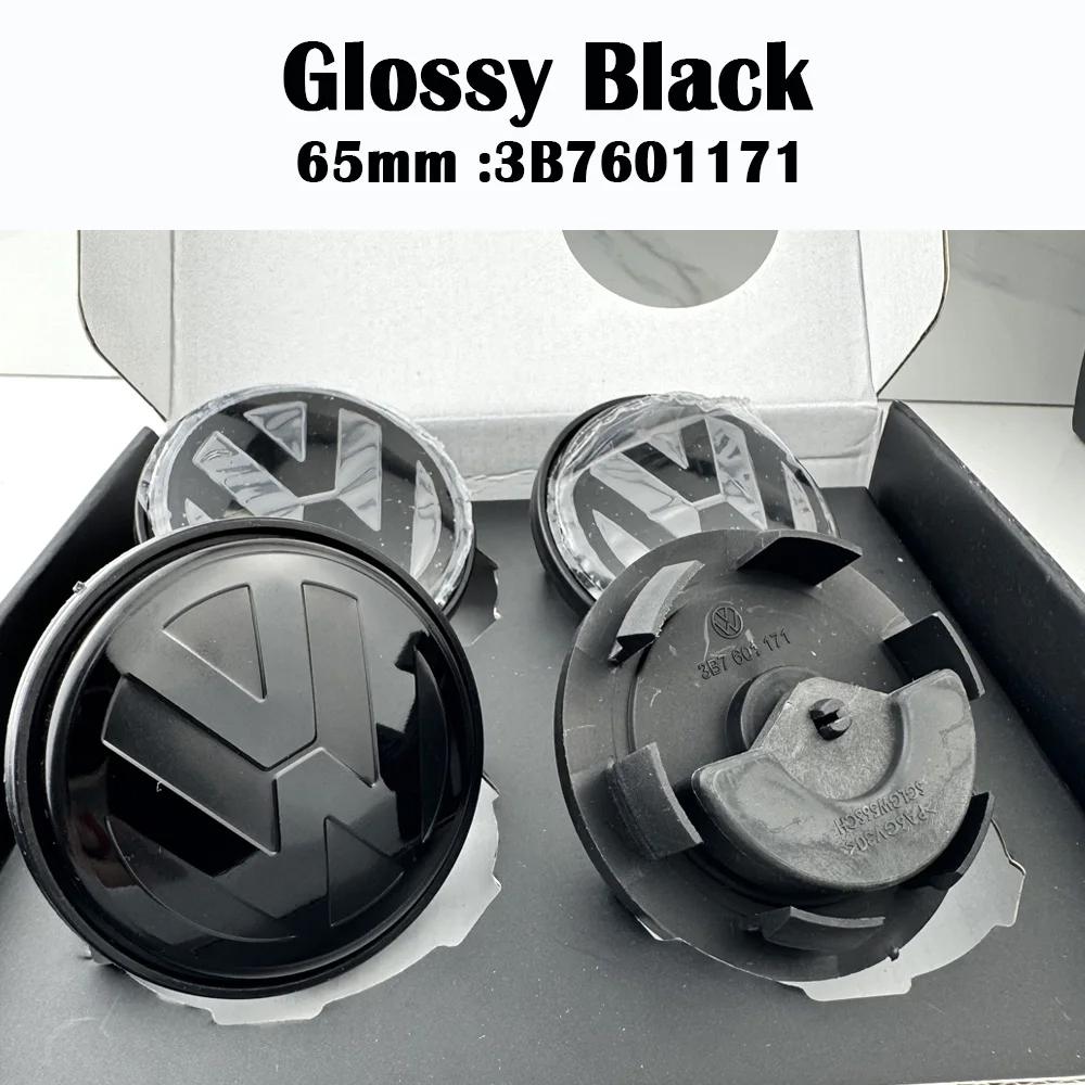 New 2026 4pcs For Volkswagen VW Golf Polo GTI Touran CC (65mm #3B7601171)( 56mm #1J0601171) Floating Car Wheel Center Caps Hubcap Cover EK1