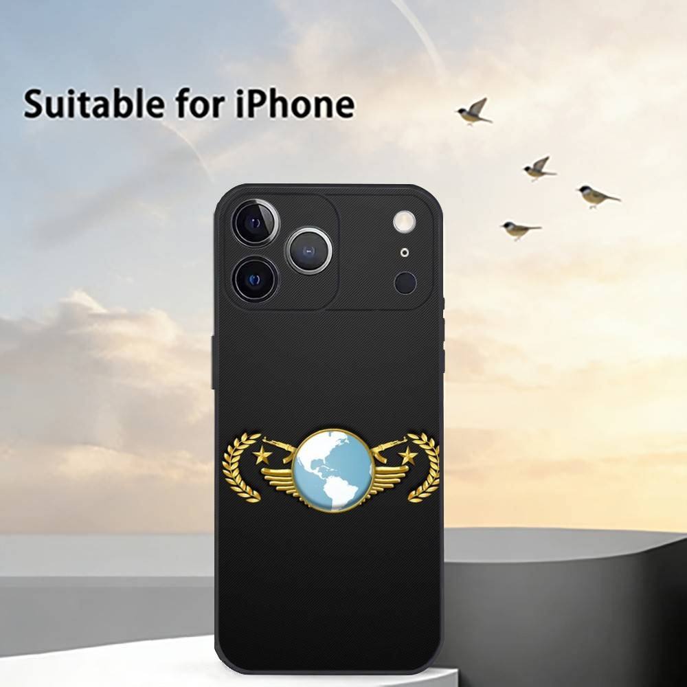 Чехол для телефона CS2 Counter-Strike2 для iPhone 17,16,15,14,13,12,11 Plus,Pro Max,XS,Мягкий силиконовый черный чехол