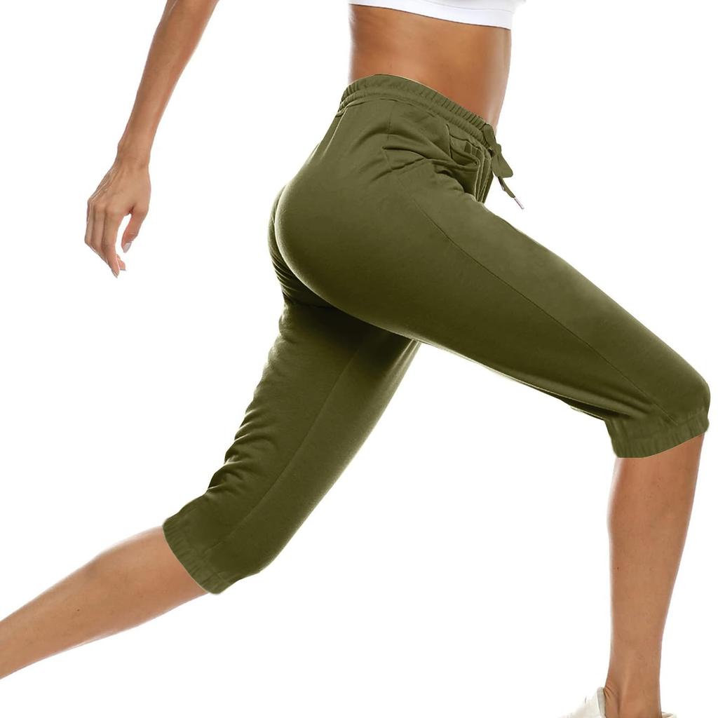 Женские брюки для бега с завязками, удобные спортивные брюки с карманами, 5 шт.