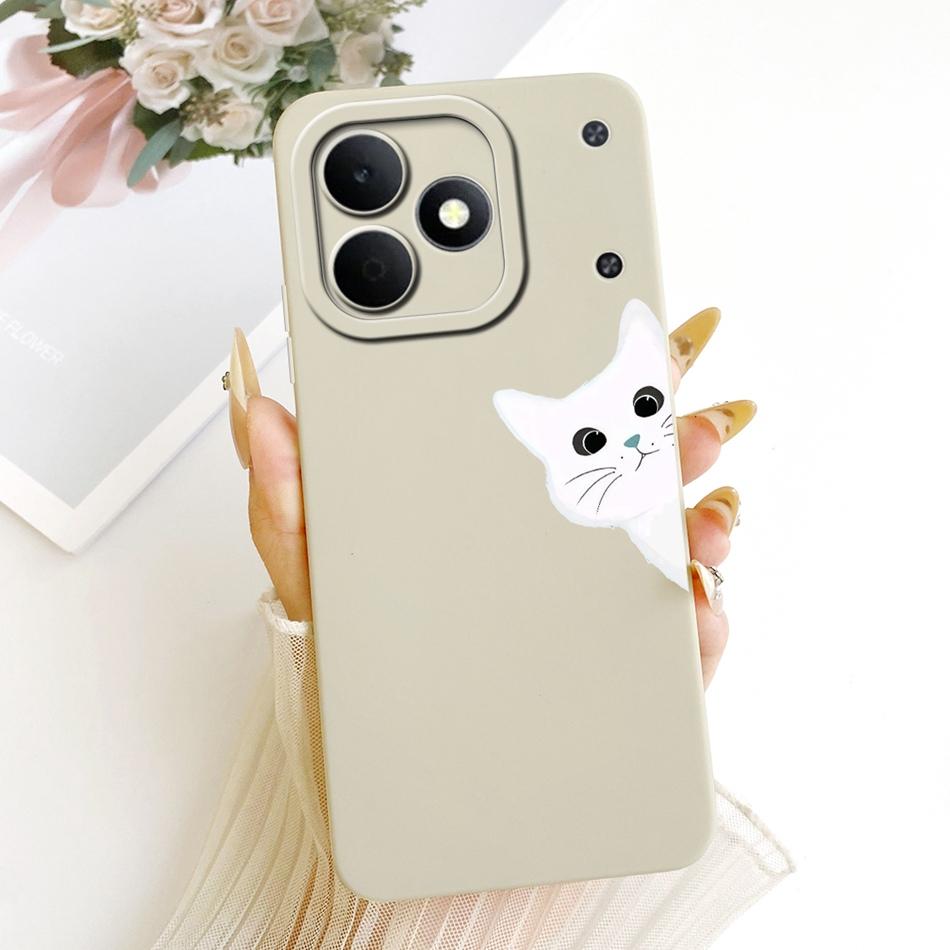 For Realme Note 80 RMX5388 Cute Cat Flower Cartoon Phone Case For Realme Note80 4G Soft Silicone Covers Bumpers