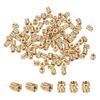 PATIKIL Brass Insert Nuts, M2x4mm, Thread Conversion Adapter for Furniture, Woodworking, DIY Joints, and Repairs, 20 Pieces