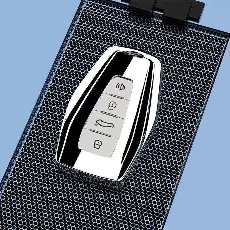 Чехол для ключа автомобиля Geely Binrui: Премиальный защитный чехол с полным покрытием и брелоком для мужчин и женщин, возраст 18-21 год.