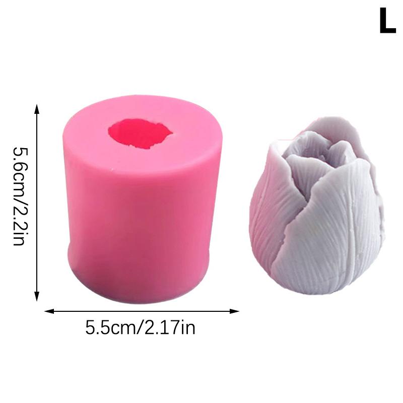 Креативная форма для свечи «Тюльпан», ручная работа, форма для мыла «Сделай сам», силиконовая форма для свечи «Цветок», принадлежности для мыла, декоративная форма