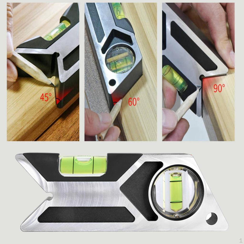 Пузырьковый уровень 45°, 60°, 90°, измерительный инструмент для разметки, пузырьки 180/90 градусов, профессиональный портативный