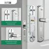 GUTE Stainless Steel Adjustable Interior Door Handle Lock
