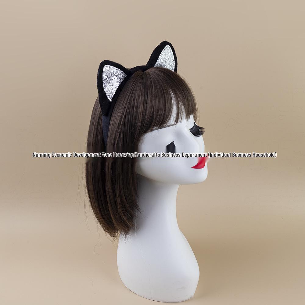 Child's Halloween Plush Cat Ear Headband