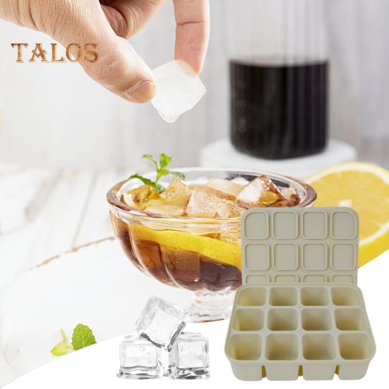 Силиконовый лоток для льда с крышкой, гибкая форма для льда без BPA на 12 кубиков, экономящая место, легко снимаемая, штабелируемая квадратная форма для льда