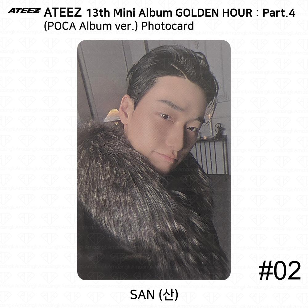 ATEEZ 13-й мини-альбом Golden Hour Часть 4 POCA Альбом версия. Фотокарта