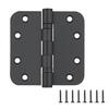 Modern Design Black Soft Close Stainless Steel 5MM Thick Folding Internal Wooden Doors Windows Hinge 180 Opening Easy