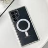 Оригинальный прозрачный магнитный чехол Magsafe для Samsung Galaxy S24 Ultra S21 FE S22 Plus S23 Ultra Беспроводная зарядка Противоударный чехол