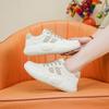 Маленькие белые туфли женские туфли новые спортивные беговые женские студенческие туфли на платформе с повышением повседневные туфли для сноуборда