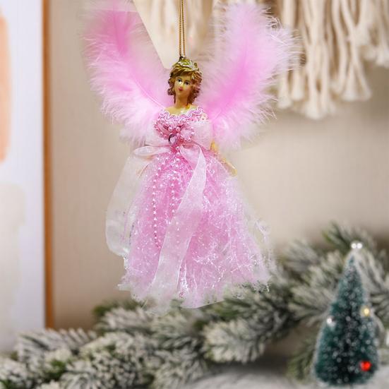 Рождественская плюшевая кукла-ангел, праздничное украшение, подарок, милая очаровательная мягкая ткань, качественная работа, рождественское украшение