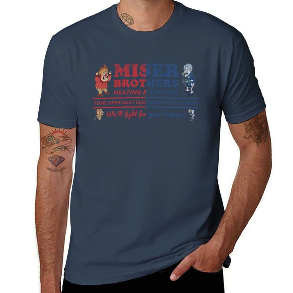 Miser Brothers Heating And Cooling Tshirt Basic Tee Shirt For Everyday Outfit Tshirt