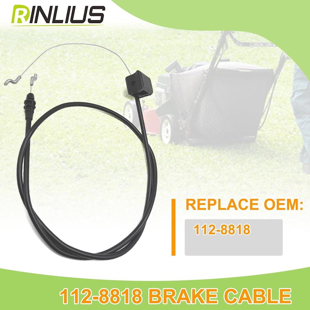 Lawn Mower Brake Cable 112-8818 For Toro Recycler 22" 20330 20331 20338 20339 20350 Walk-Behind Lawn Mowers Fits Toro Recycler 20" 20314 20316 20318