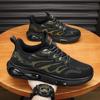 New Summer Men's Luminous Casual Shoes Breathable Air Cushion Running Shoes Black Sports Shoes Men's Quanzhou Shoes