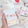 MINKYS 50 Sheets Kawaii Rabbit Cake Square Memo Pads Paper To Do List Journal Note Paperlaria DIY Material Stationery