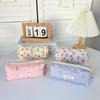 Large Capacity Floral Pen Bag Multi-function Makeup Bags New Stationery Storage Bag  Student