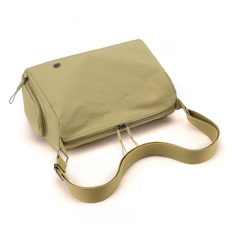 Женская сумка через плечо, большая вместимость, сумка-мессенджер, однотонная сумка через плечо