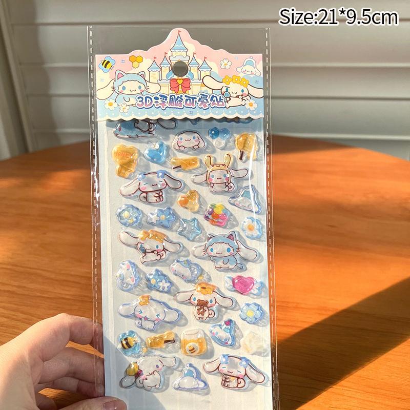 Мультяшная наклейка Sanrio Хелло Китти Куроми Моя Мелоди Эстетичная наклейка Киннаморолл DIY Скрапбукинг Bonbon Drop Наклейка Подарок на вечеринку