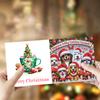 6pcs Christmas Diamond Art Greeting Cards DIY Diamond Painting Christmas Cards Handmade Diamond Painting Greeting Thank You Card