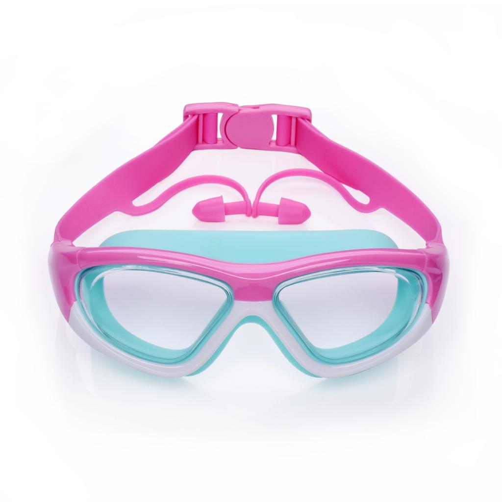 High-definition Kidsren's Swimming Goggles For Boys And Girls Anti-fog Swimming Goggles Large-frame Goggles Comfortable Silic