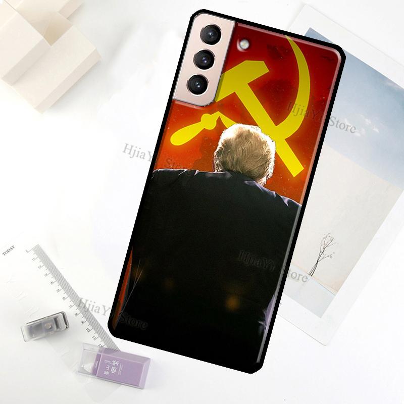 USSR Flag Soviet Union Case For Samsung Galaxy S23 Ultra Note 20 10 S9 S10 Plus S20 S21 FE S22 Ultra Phone Cover