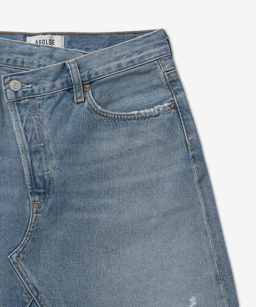 A Goldy Crisp Cross Denim Skirt - Light Blue / A30411141Sbol