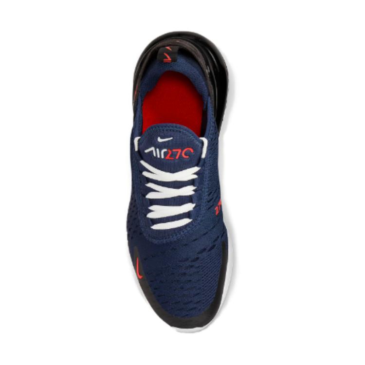 Nike Air Max 270 Cushioning, Wear Resistant Low top Kids' Running Shoes Blue Unisex 943345-410