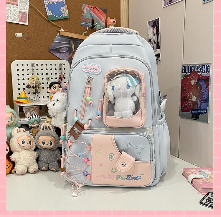 Прозрачный рюкзак Ита большой вместимости, износостойкий, для девочек-подростков