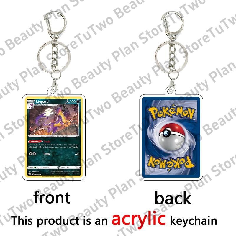 Anime Cartoon Venusaur Bulbasaur Charizard Mewtwo Pocket Monsters Acrylic Keychain Accessories Pendant Key Ring Charm Gifts Toys