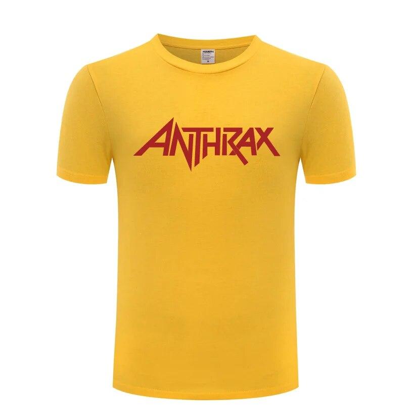 Рок-группа ANTHRAX футболки с принтом унисекс хип-хоп с коротким рукавом с круглым вырезом хлопковая футболка унисекс крутая забавная уличная футболка летний стиль